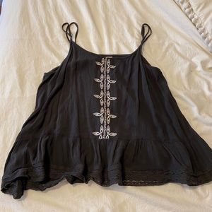 Floral Embroidery Tank Top